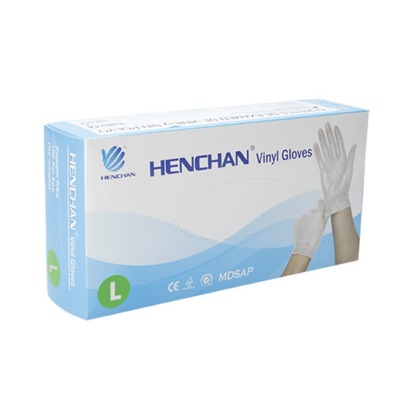 GUANTES DE VINILO CAJA 100 UDS TALLA L