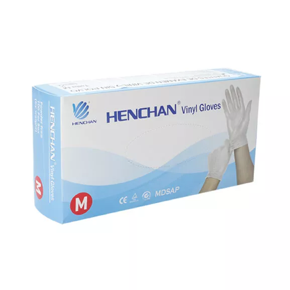 GUANTES DE VINILO CAJA 100 UDS TALLA M