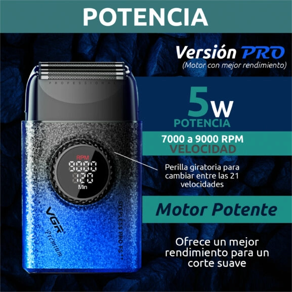 AFEITADORA PROFESIONAL RECARGABLE VGR - Image 4