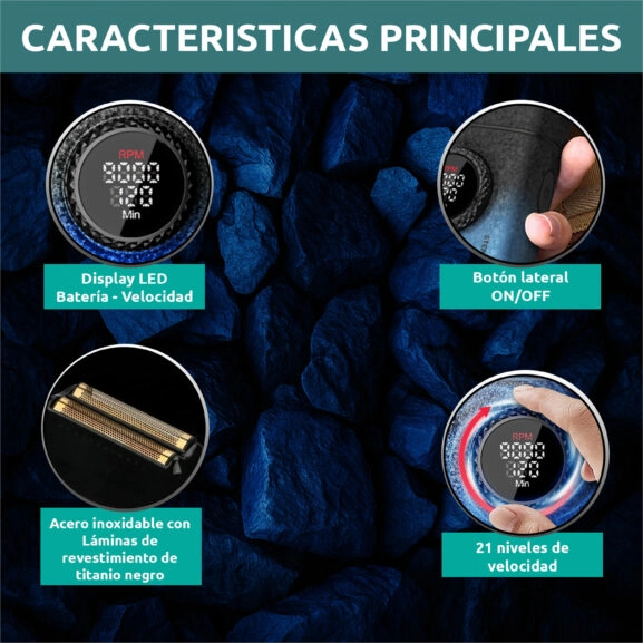 AFEITADORA PROFESIONAL RECARGABLE VGR - Image 6