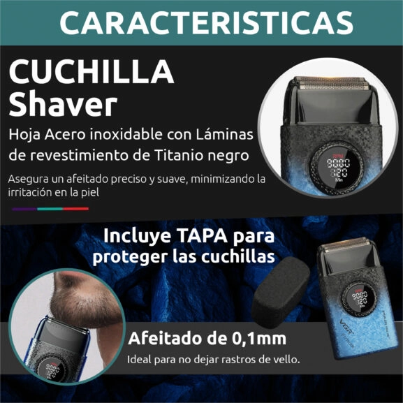 AFEITADORA PROFESIONAL RECARGABLE VGR - Image 7