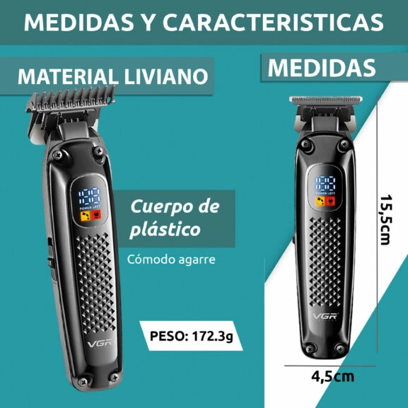 CORTAPELOS INALÁMBRICO LED VGR - Image 7