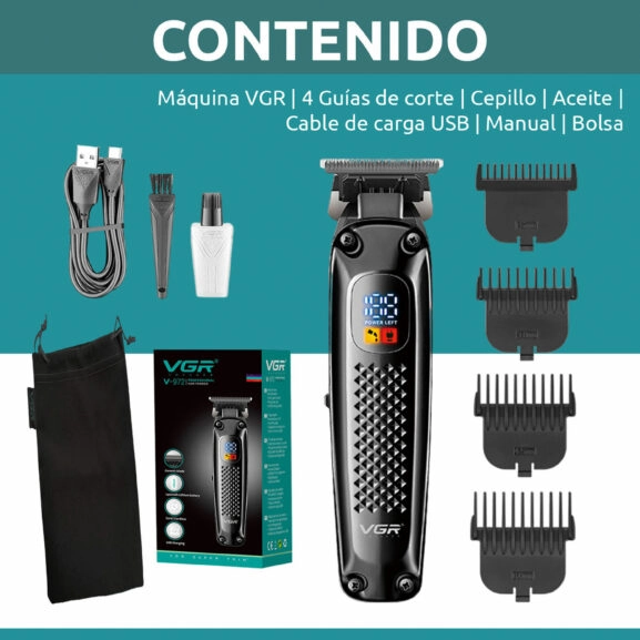 CORTAPELOS INALÁMBRICO LED VGR - Image 8