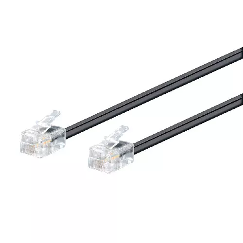 MODULAR RJ11 M RJ11 M 6V/4C NEGRO 2M
