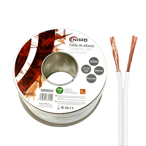 CABLE ALTAVOZ 2X1,50MM 100M BLANCO