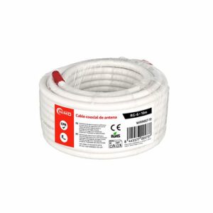CABLE COAXIAL ANTENA BLANCO 10M