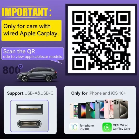 ADAPTADOR INALÁMBRICO CARPLAY IOS 10+ - Image 4